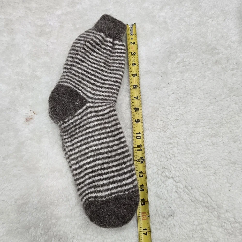 Handmade Goat Down Socks, 100% OrganicWarm Winter Wool Socks, Hand‎ Knitted